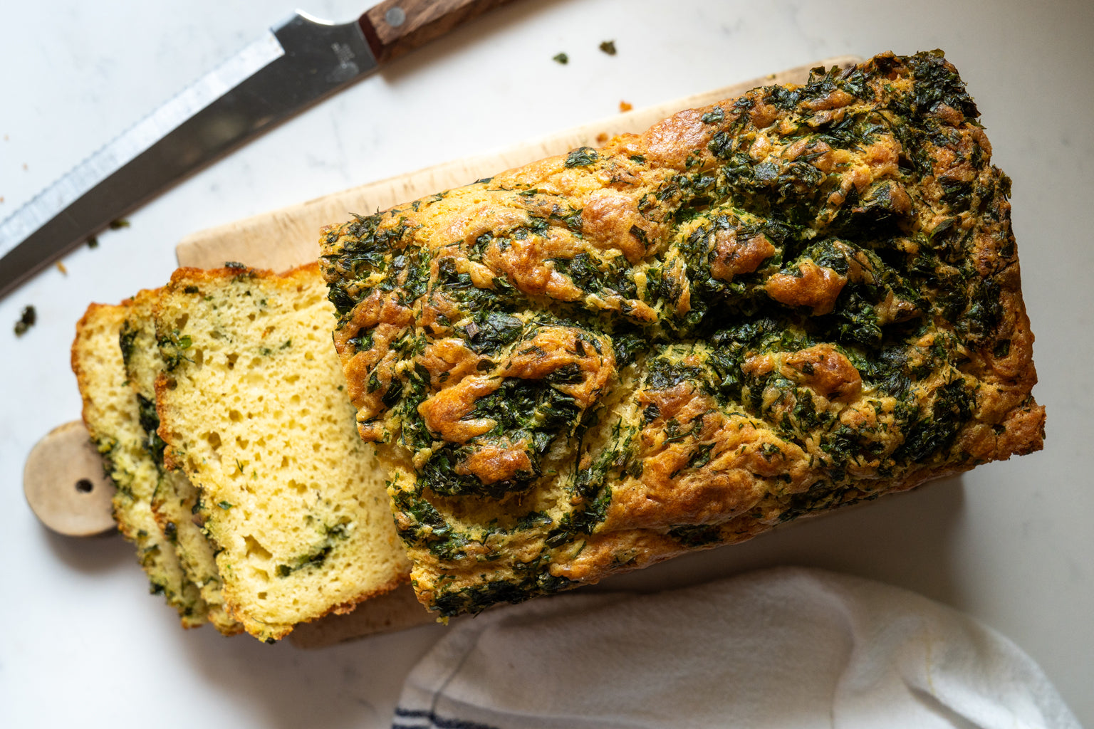 Einkorn Olive Oil and Herb Quick Bread