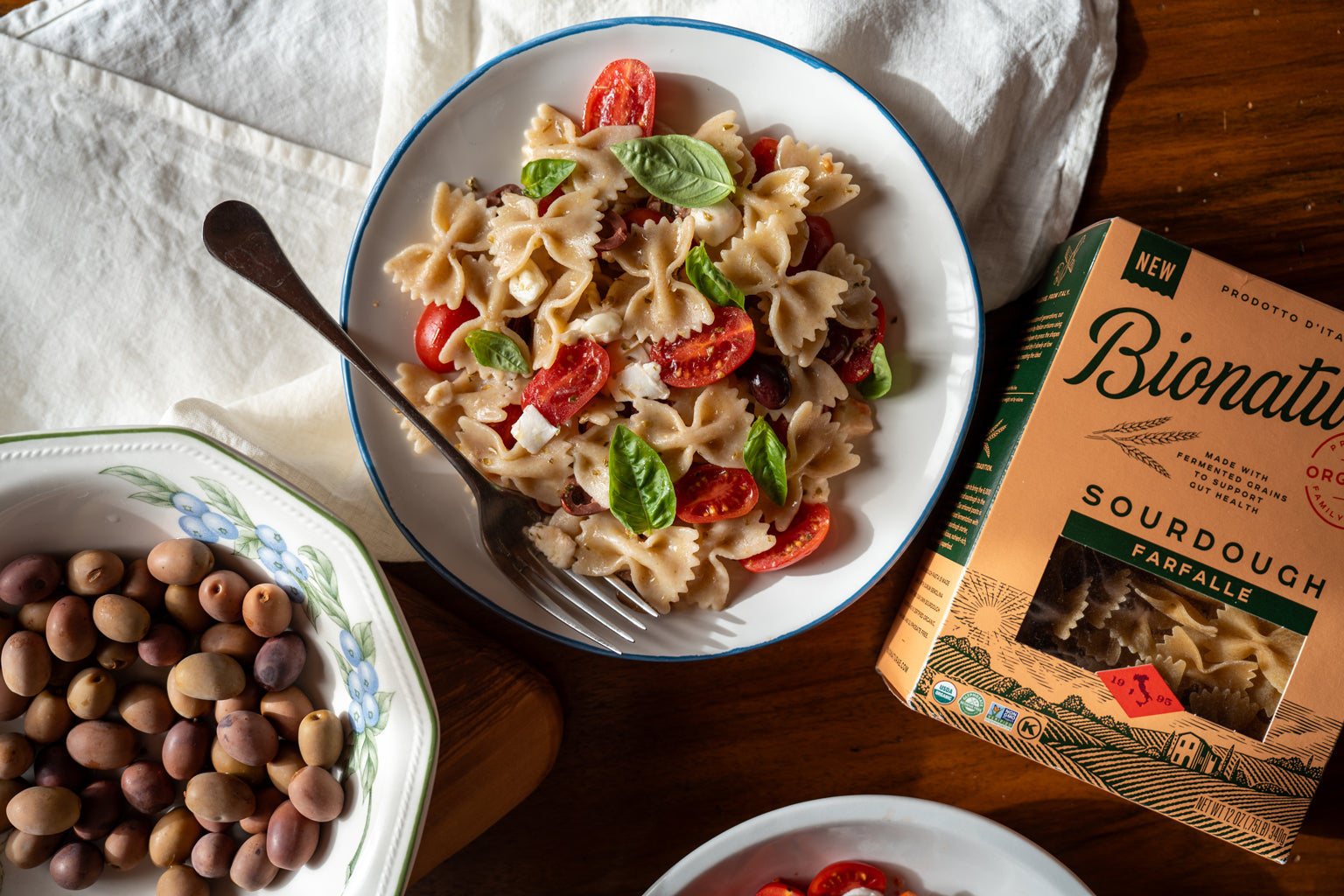 Cherry Tomato Pasta Salad with Sourdough Farfalle