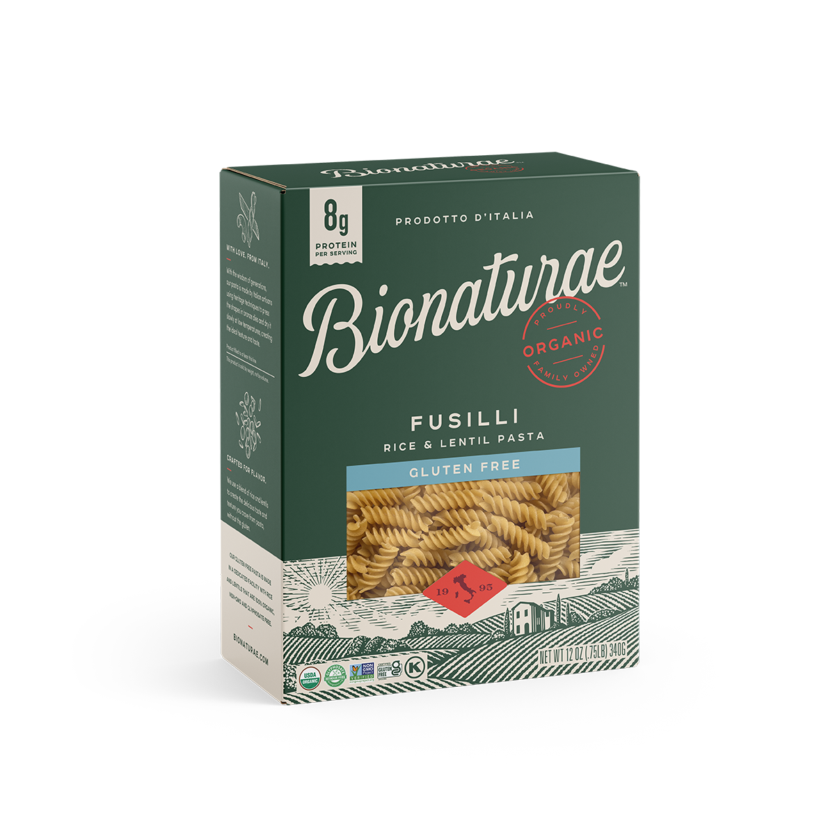 Organic Gluten Free Rice & Lentil Fusilli