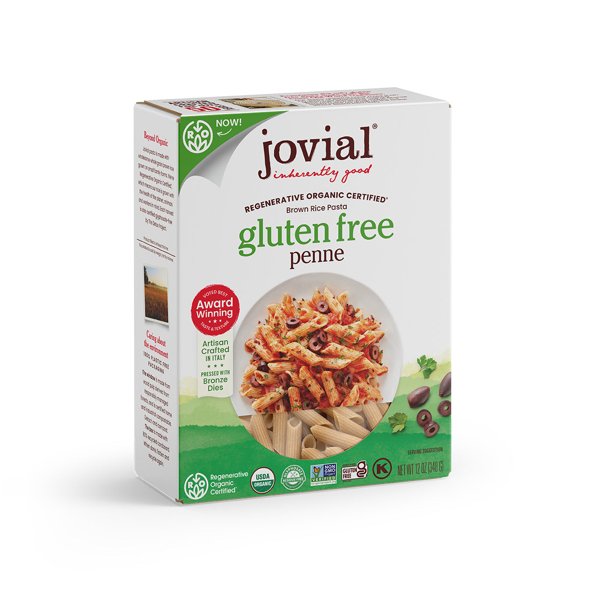 Organic Gluten Free Brown Rice Penne Rigate