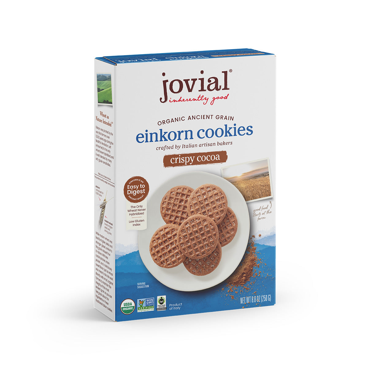 Organic Einkorn Crispy Cocoa Cookies