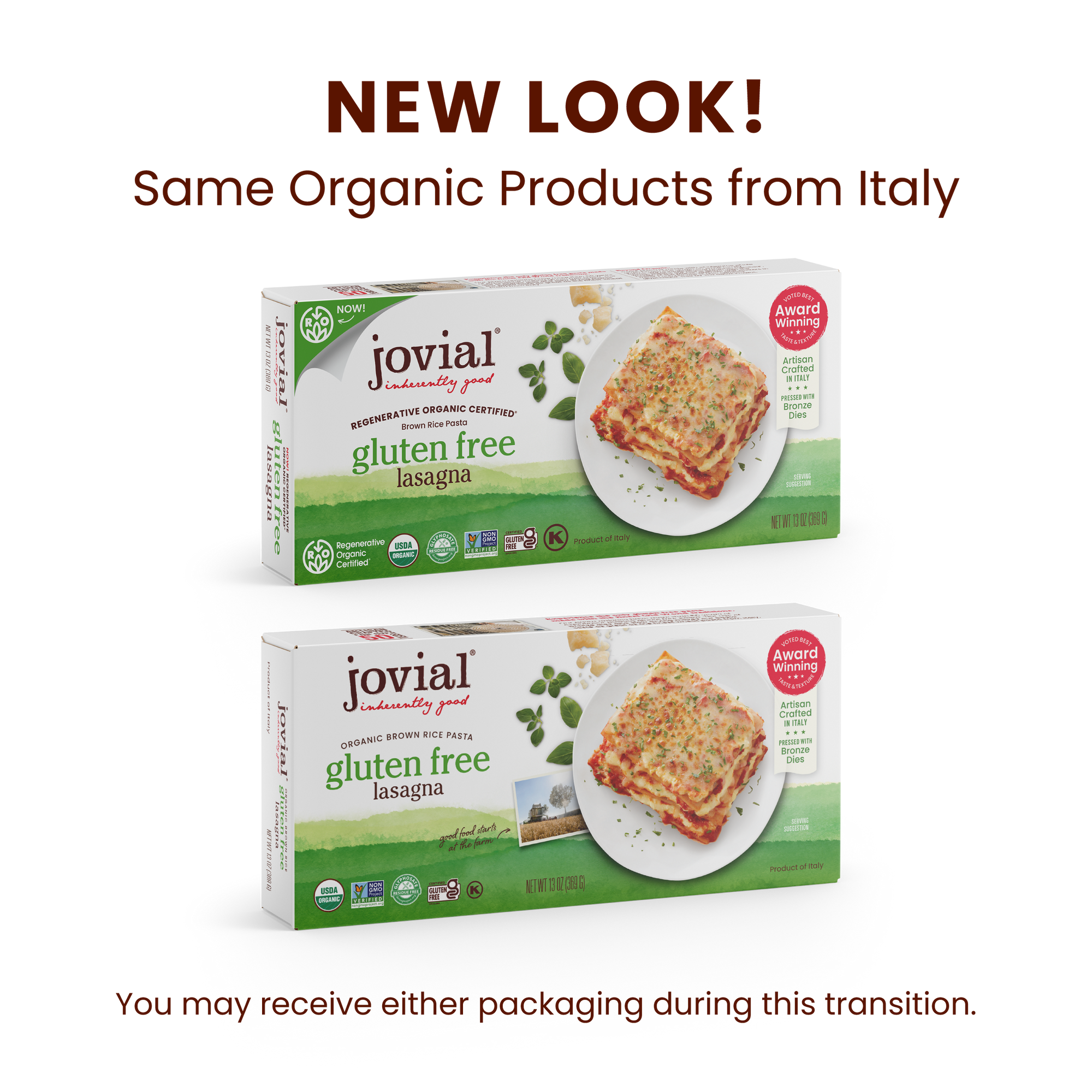 Organic Gluten Free Brown Rice Classic Lasagna