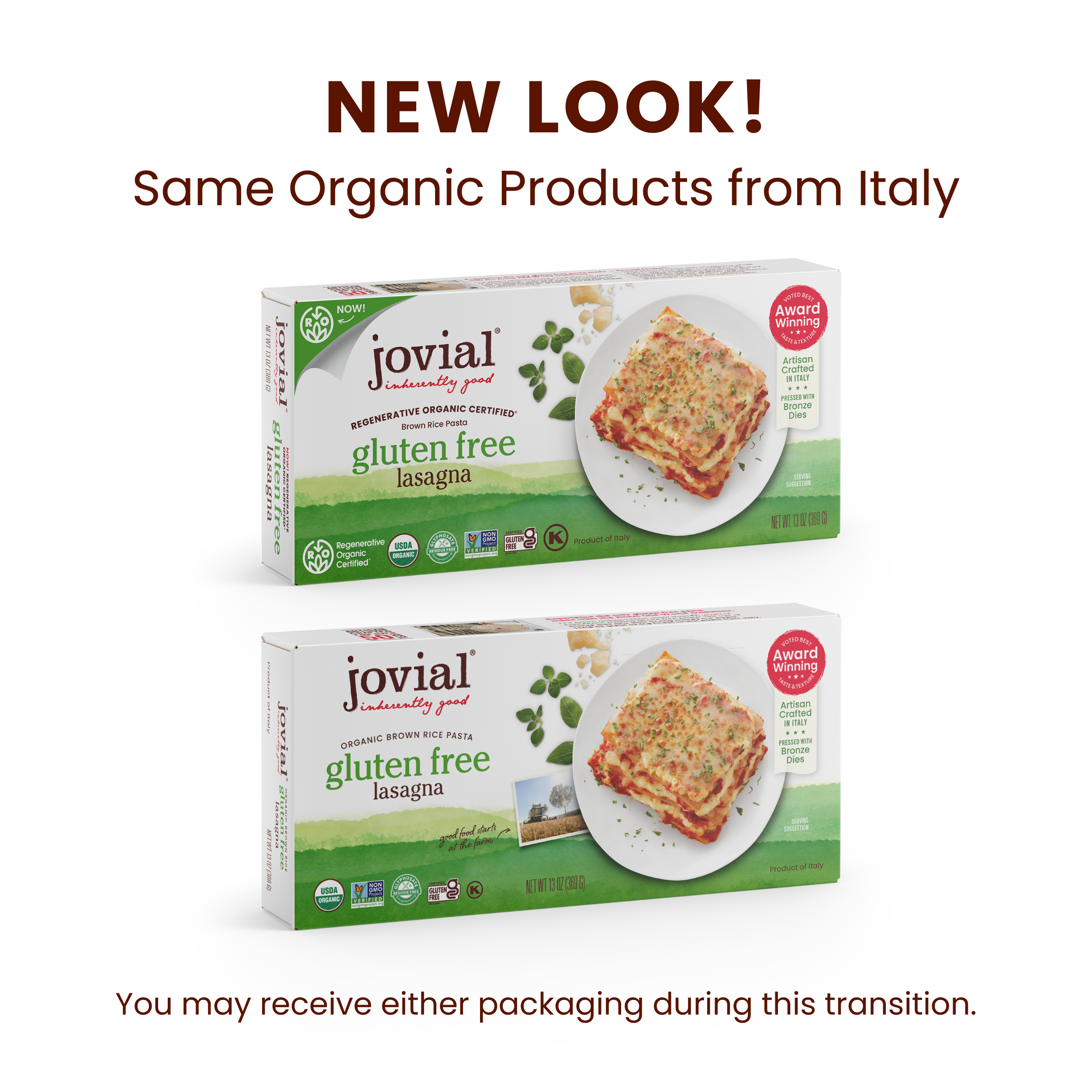 Organic Gluten Free Brown Rice Classic Lasagna