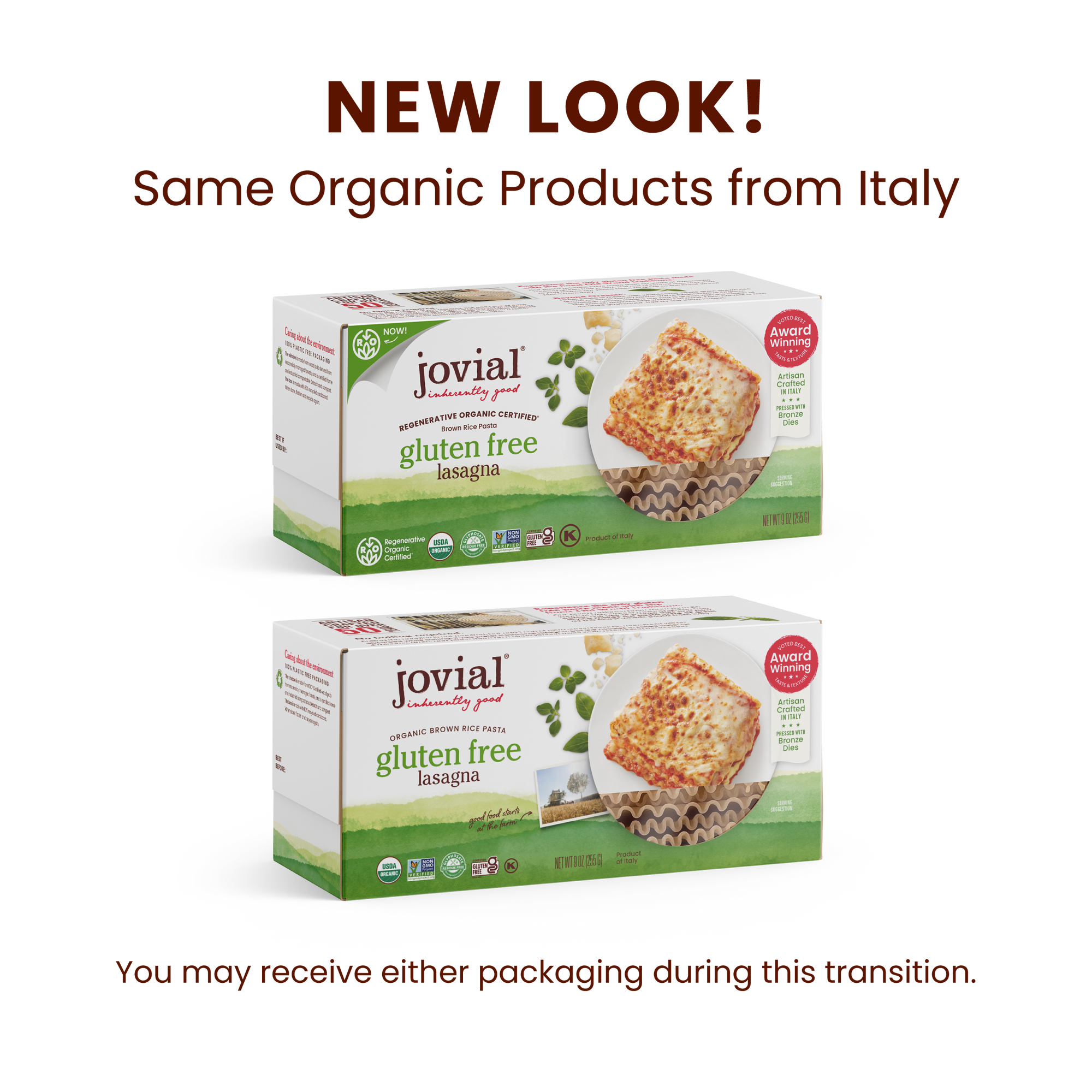Organic Gluten Free Brown Rice Lasagna