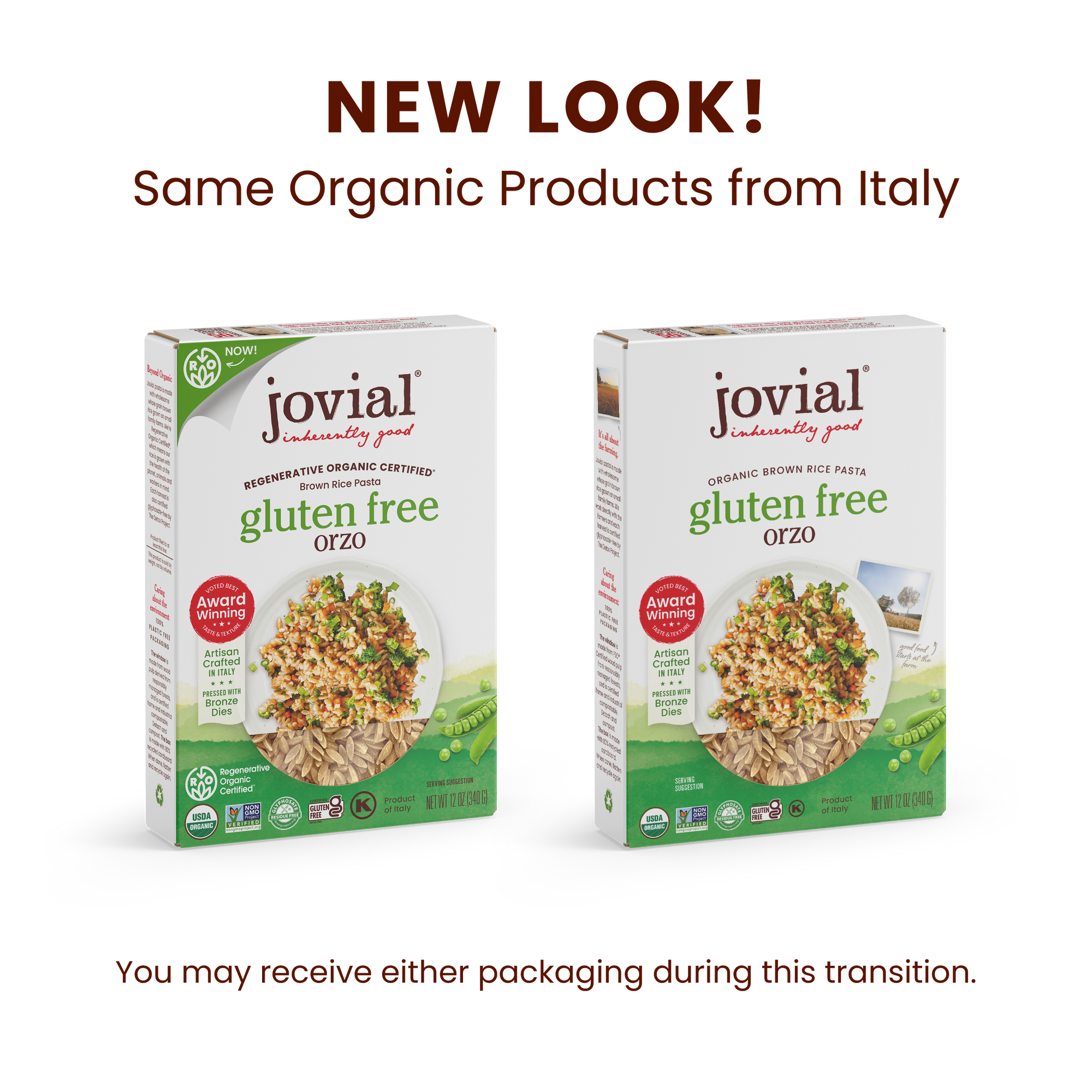 Organic Gluten Free Brown Rice Orzo