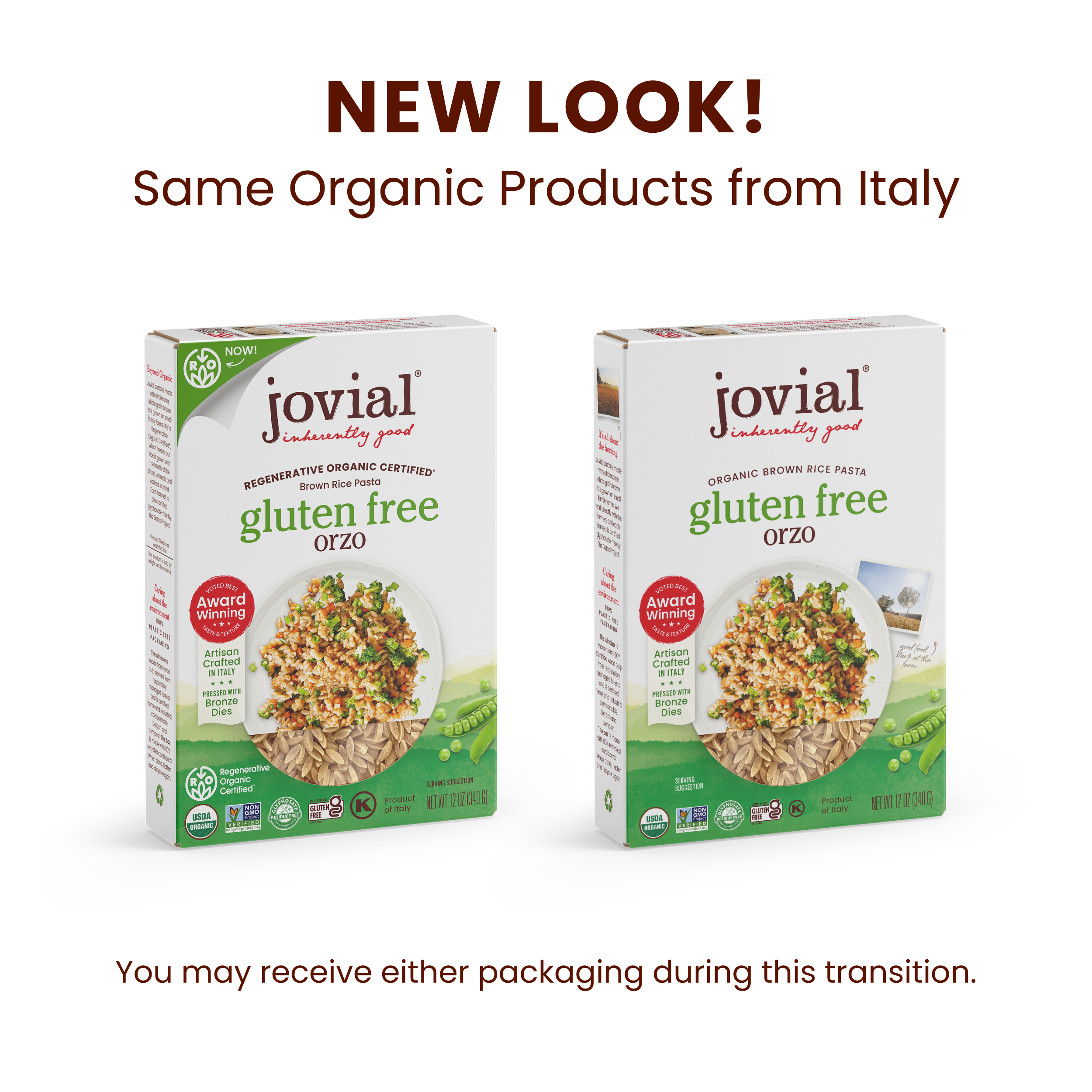 Organic Gluten Free Brown Rice Orzo