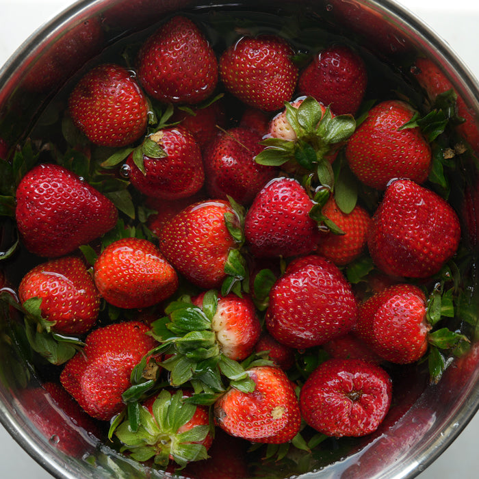 A bowl of strawberries