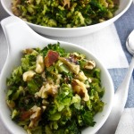 warm brussel sprout and kale salad