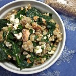 salmon feta grain salad