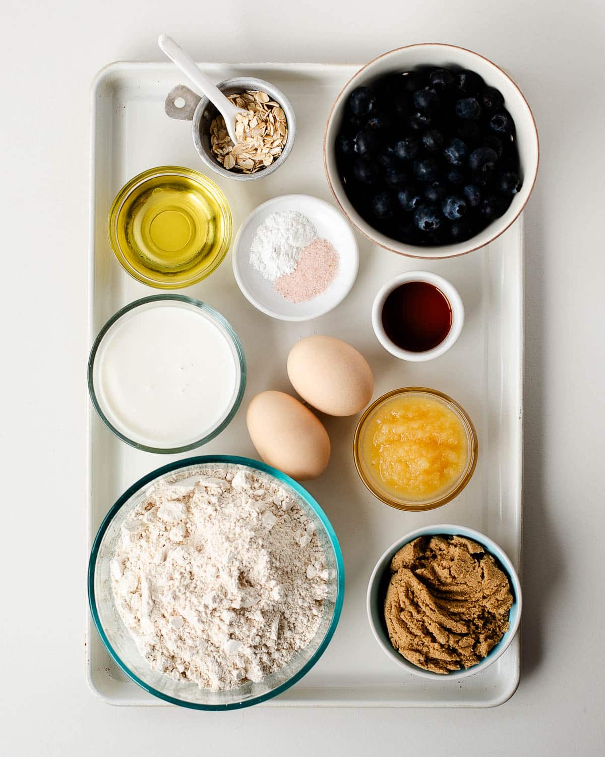 Simple ingredients you'll need for delicious blueberry bread