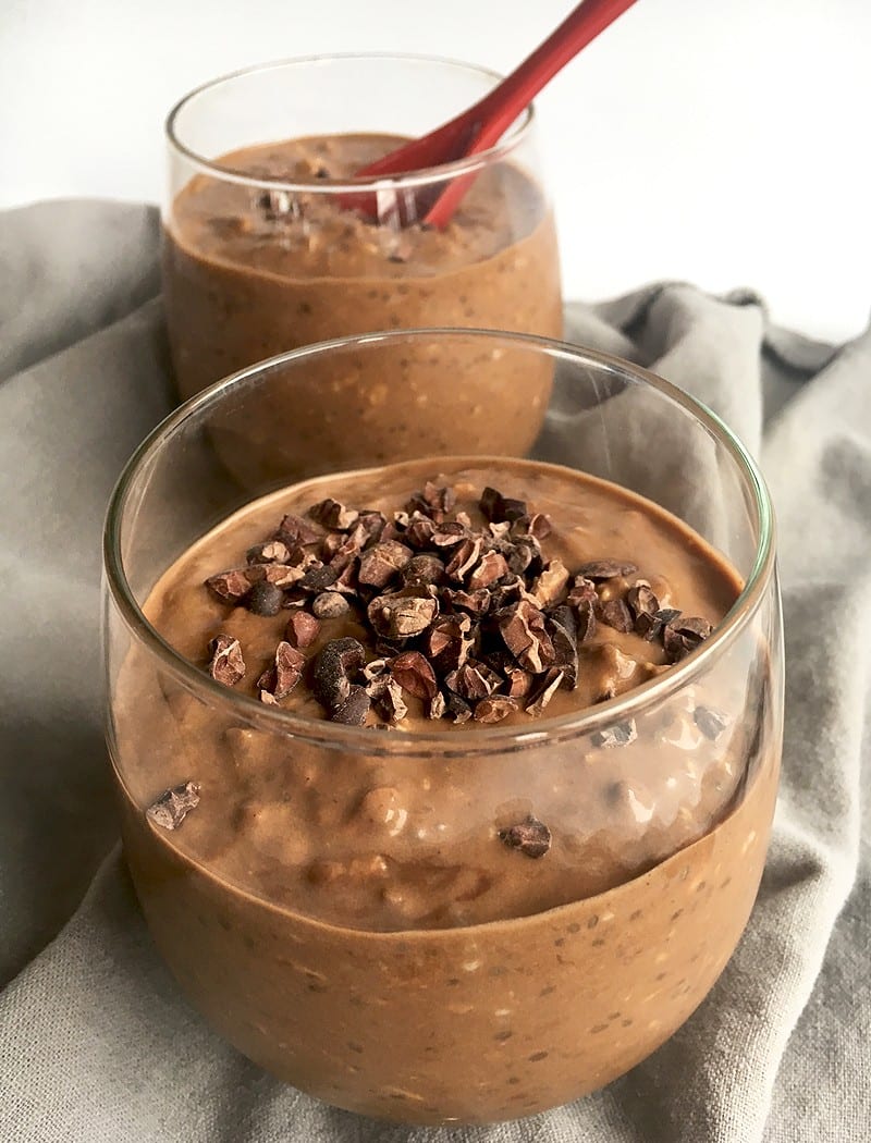 chocolate peanut butter overnight oats