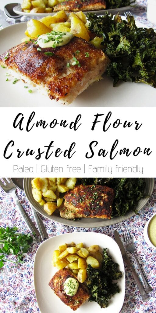 almond flour crusted salmon