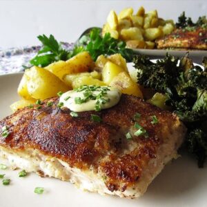 almond flour crusted salmon