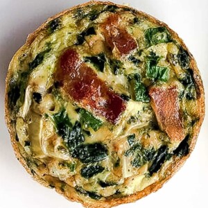 Bacon Spinach Egg Muffins