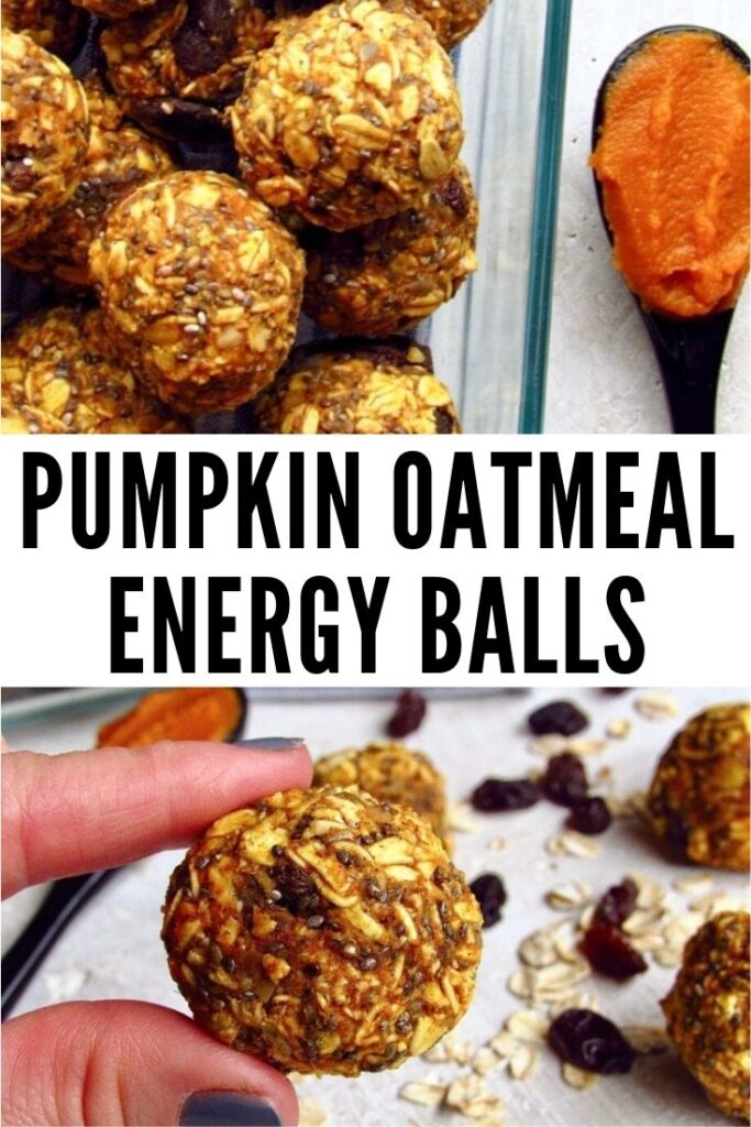 pumpkin oatmeal energy balls