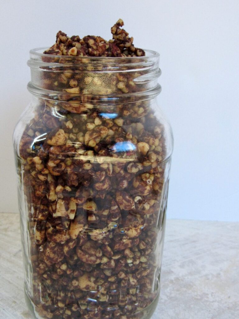 Chocolate peanut butter buckwheat granola