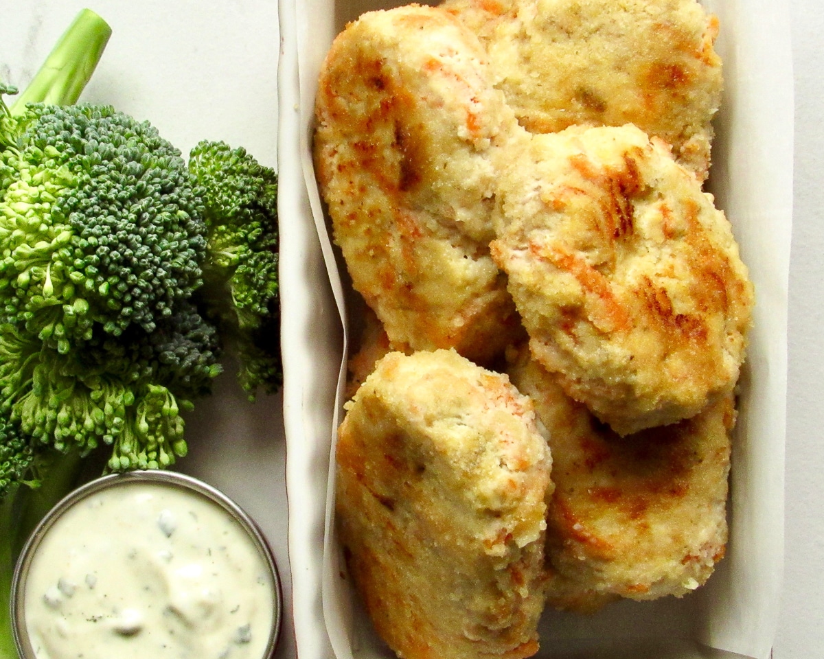 Chicken and veggie nuggets