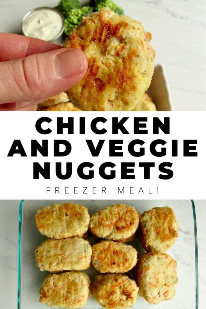 freezer ready chicken and veggie nuggets