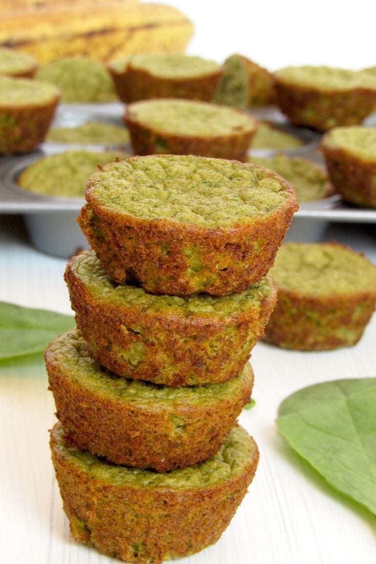 green oatmeal mini muffins