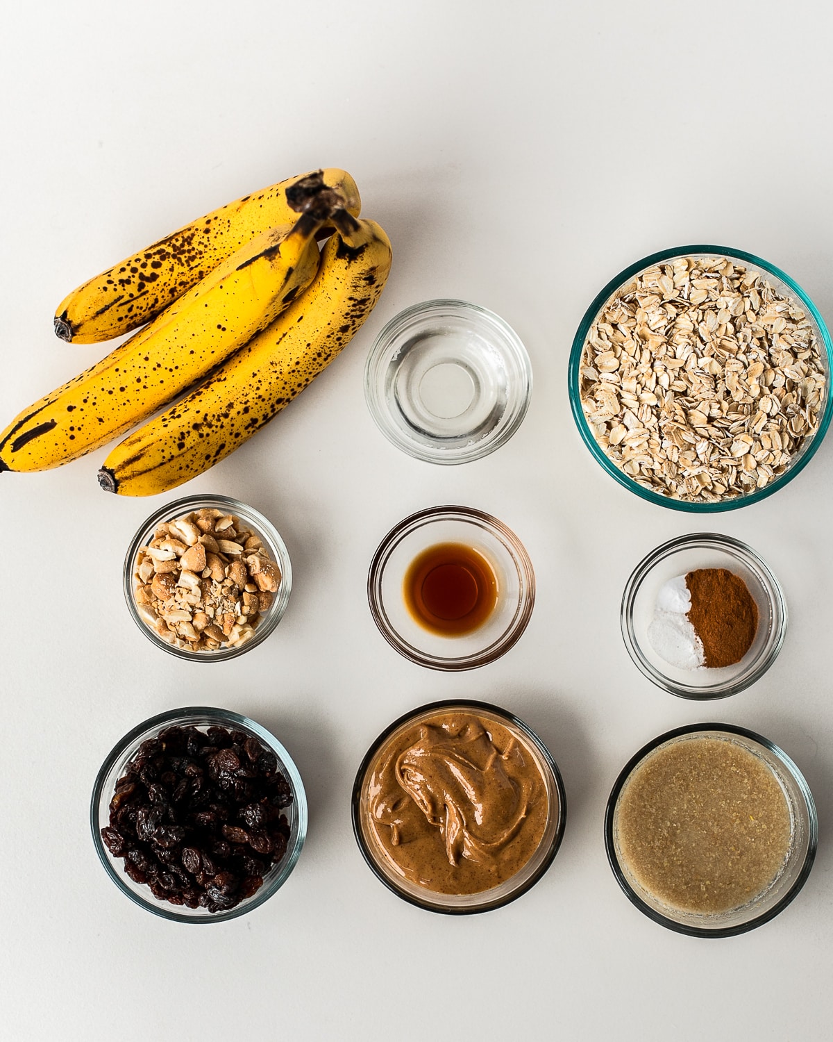 peanut butter raisin banana breakfast cookies ingredients