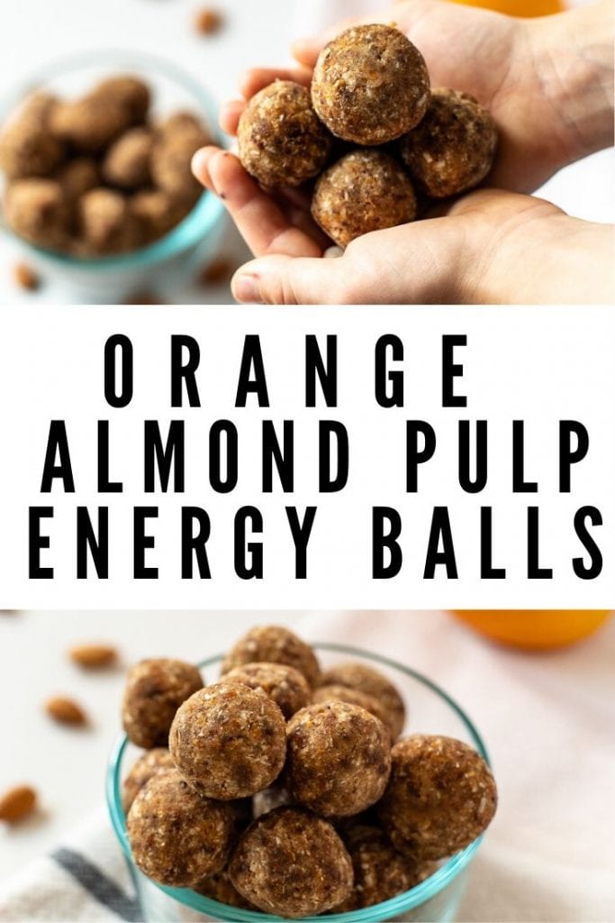 Orange Almond Pulp Energy Balls