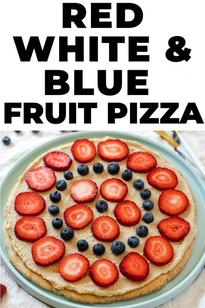 red white and blue fruit pizza
