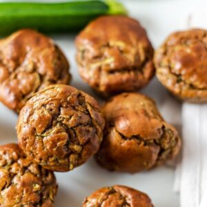 Almond Butter Zucchini Muffins