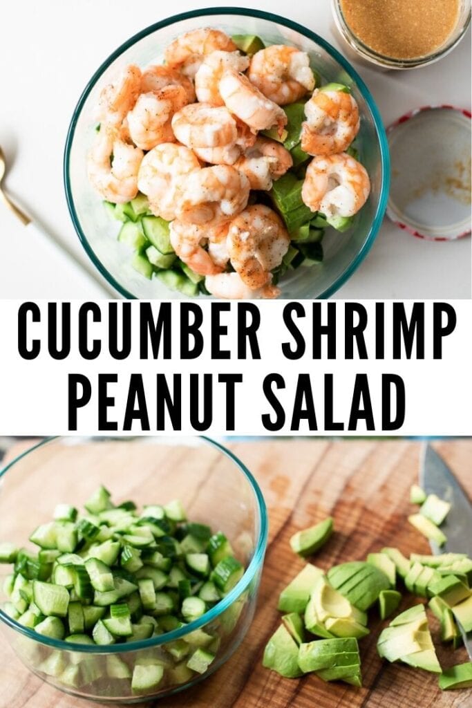 Cucumber Shrimp Peanut Salad