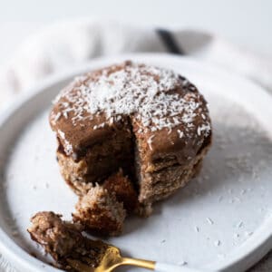 Coconut Banana Buckwheat Pancakes