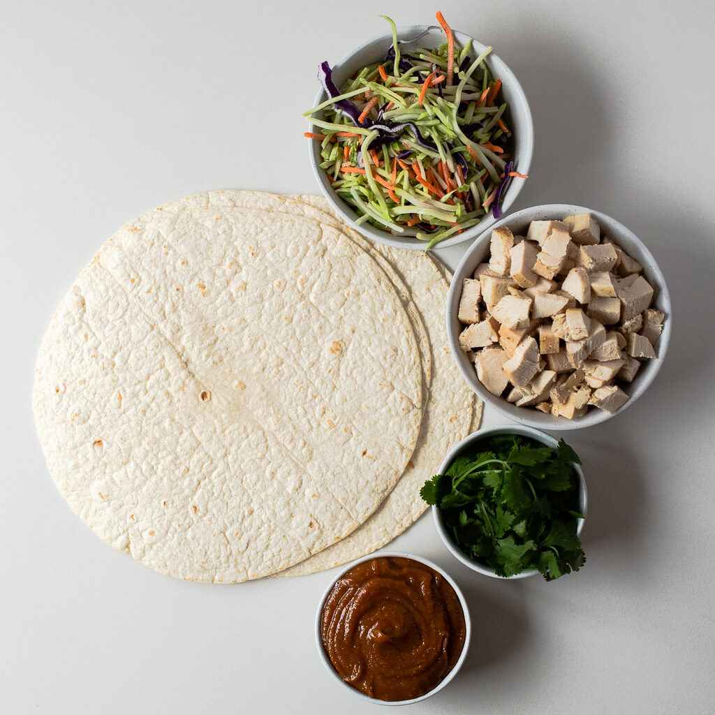 healthy chicken wrap