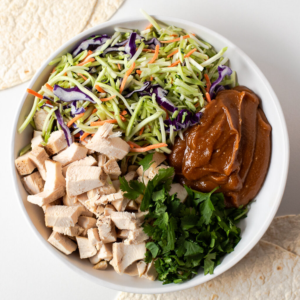 thai chicken wrap