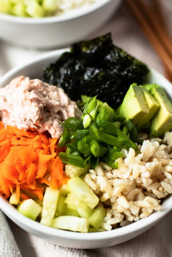 Tuna Sushi Bowl - clean eating family meal plan