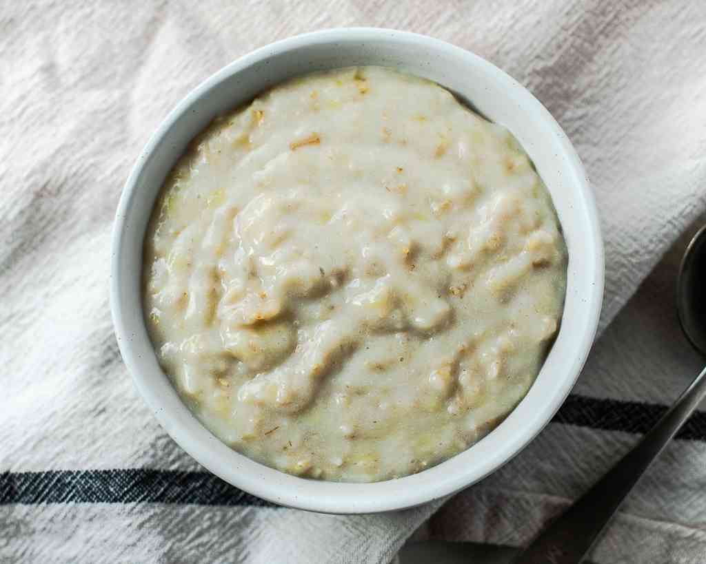 egg white oatmeal stovetop