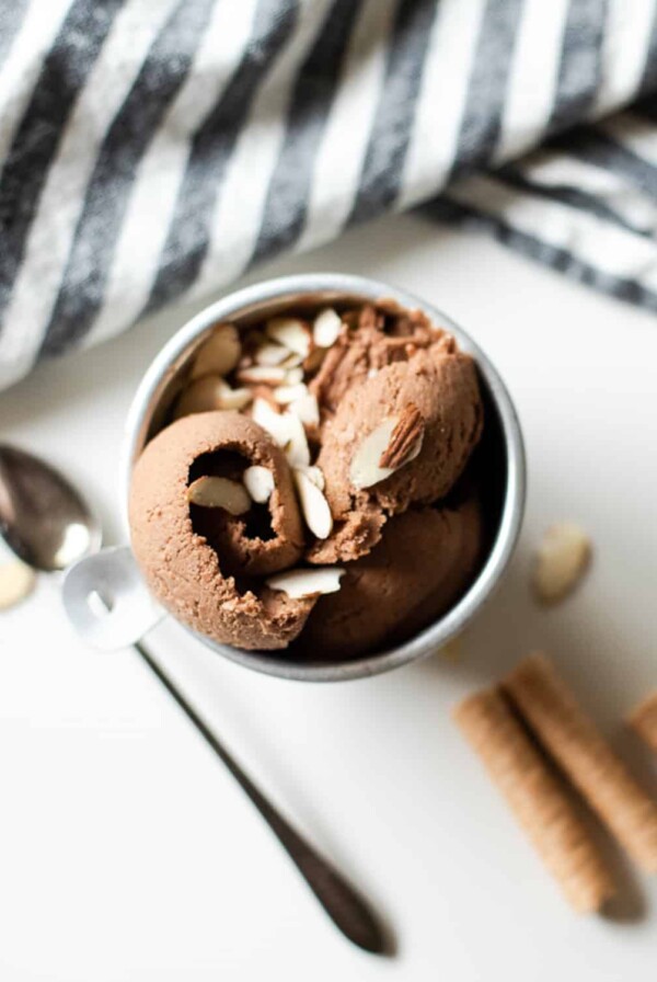 chocolate almond nice cream recipe