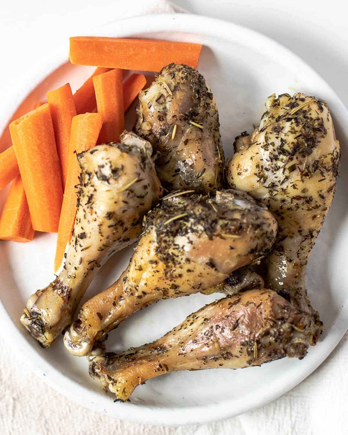 baked Italian chicken legs