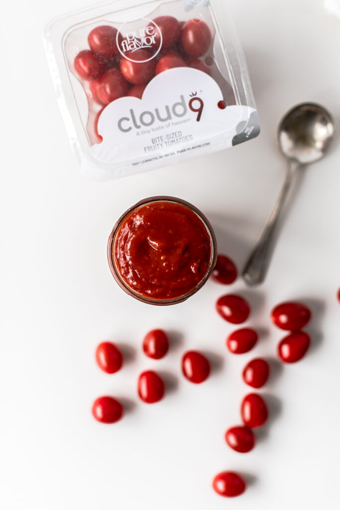 Tomato Chilli Jam Tart with Goat Cheese