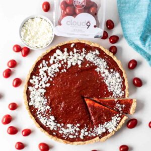 Tomato Chilli Jam Tart with Goat Cheese