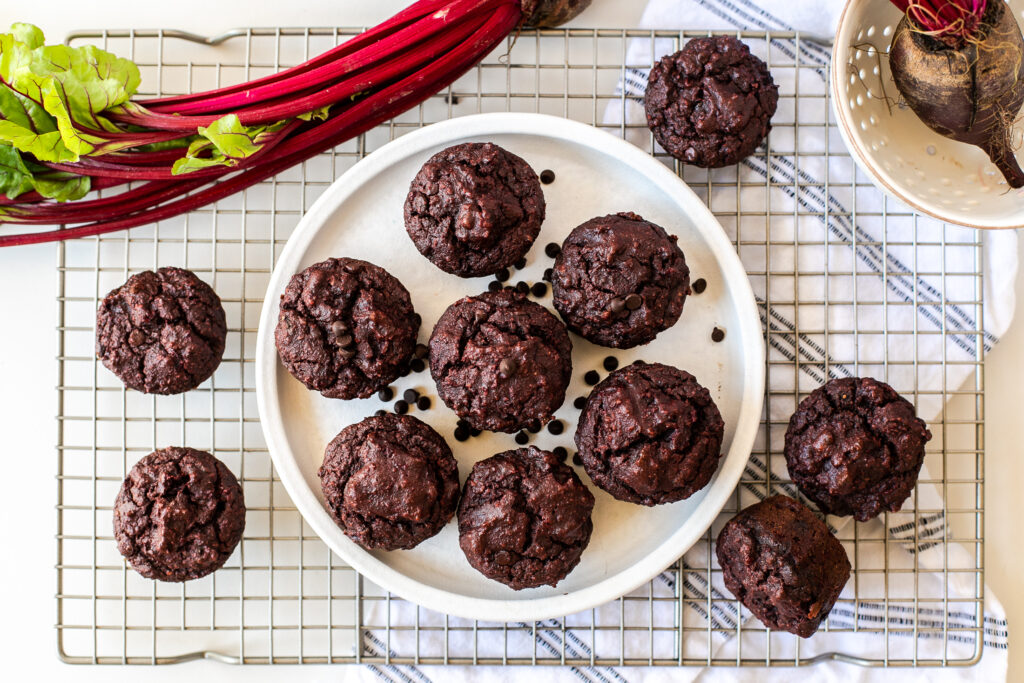 triple chocolate muffins