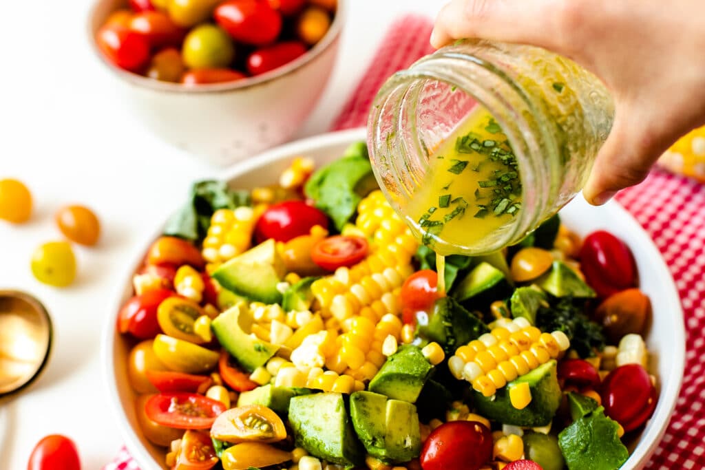 tomato avocado corn salad-8