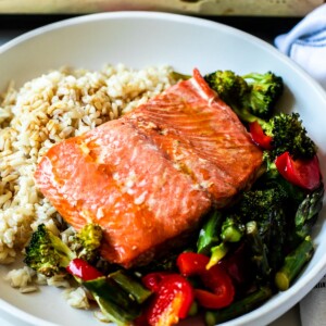 teriyaki salmon bowl