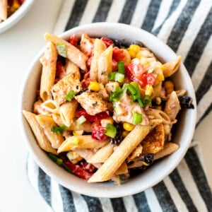 Mexican Pasta Salad with Chicken