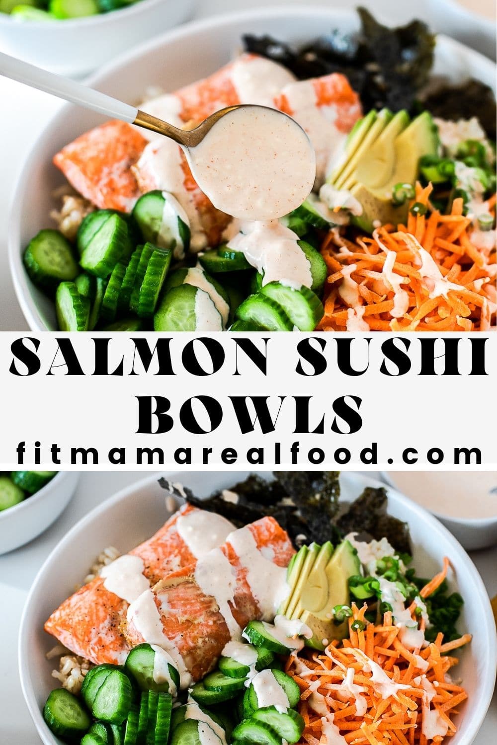 salmon sushi bowls