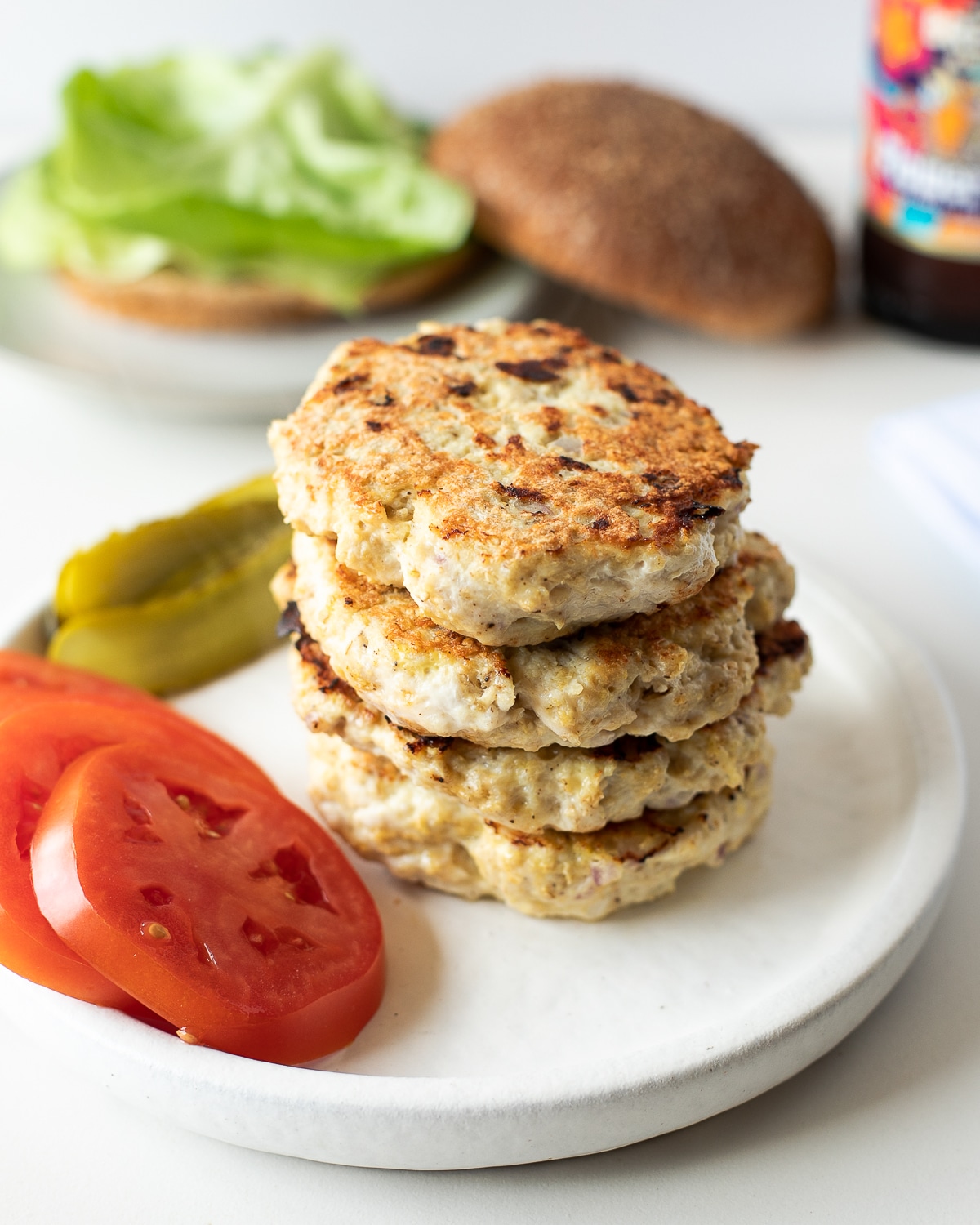 big batch chicken burger patties