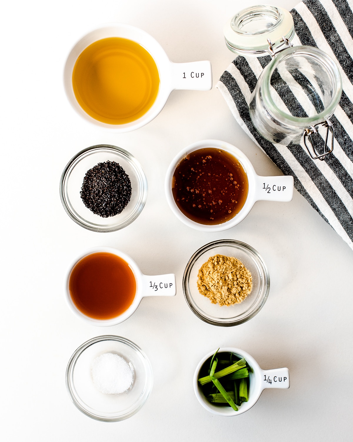 ingredients for homemade poppy seed dressing