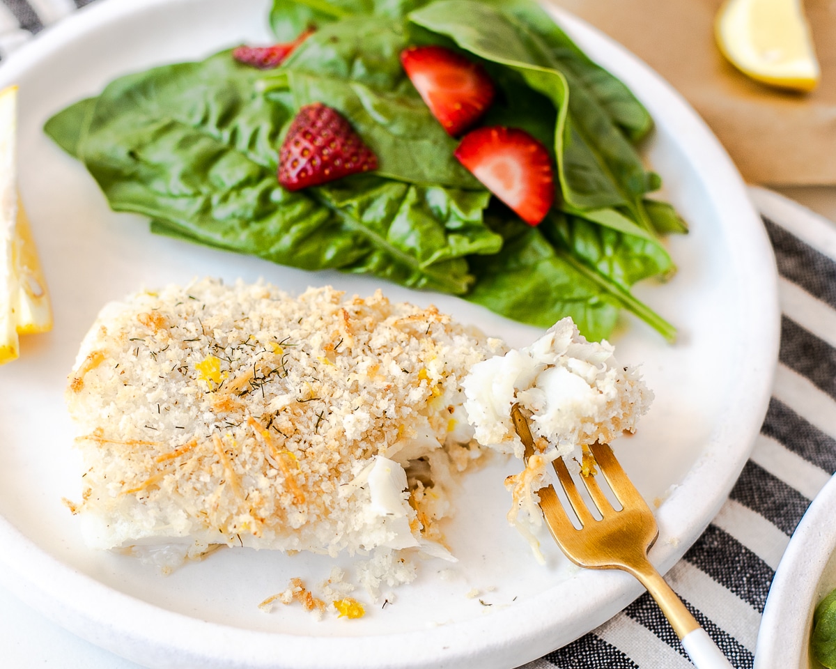 Parmesan Panko Crusted Baked Cod Recipe