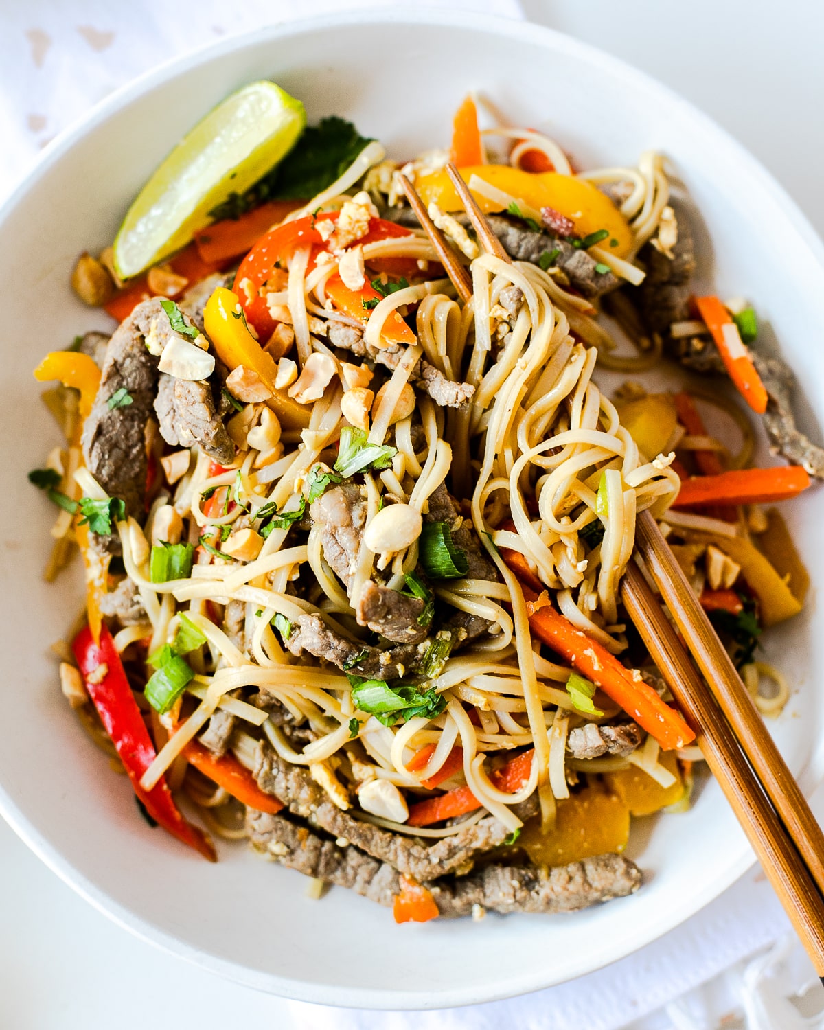 beef pad thai recipe
