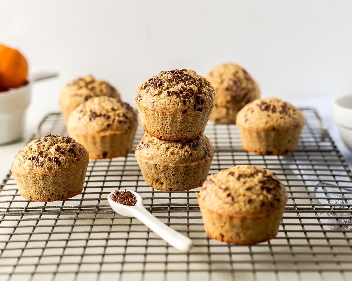 gluten-free muffins with flaxseed
