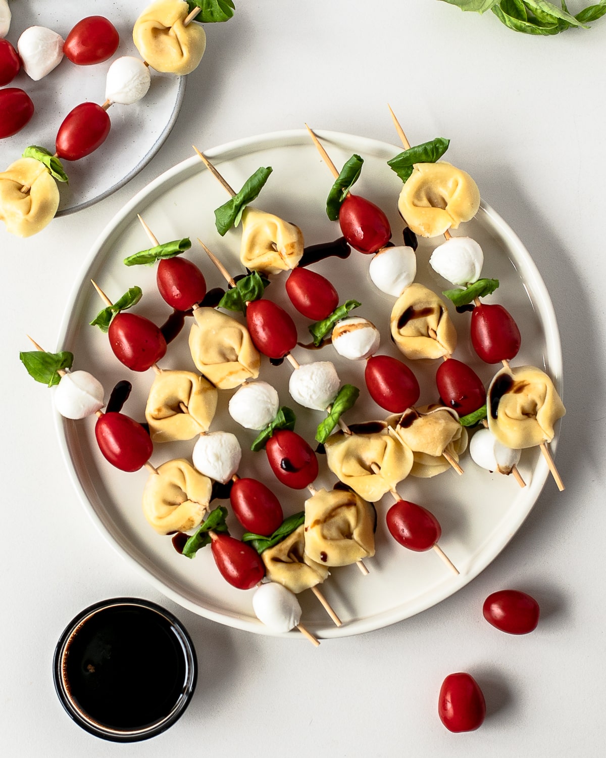 tortellini caprese skewers