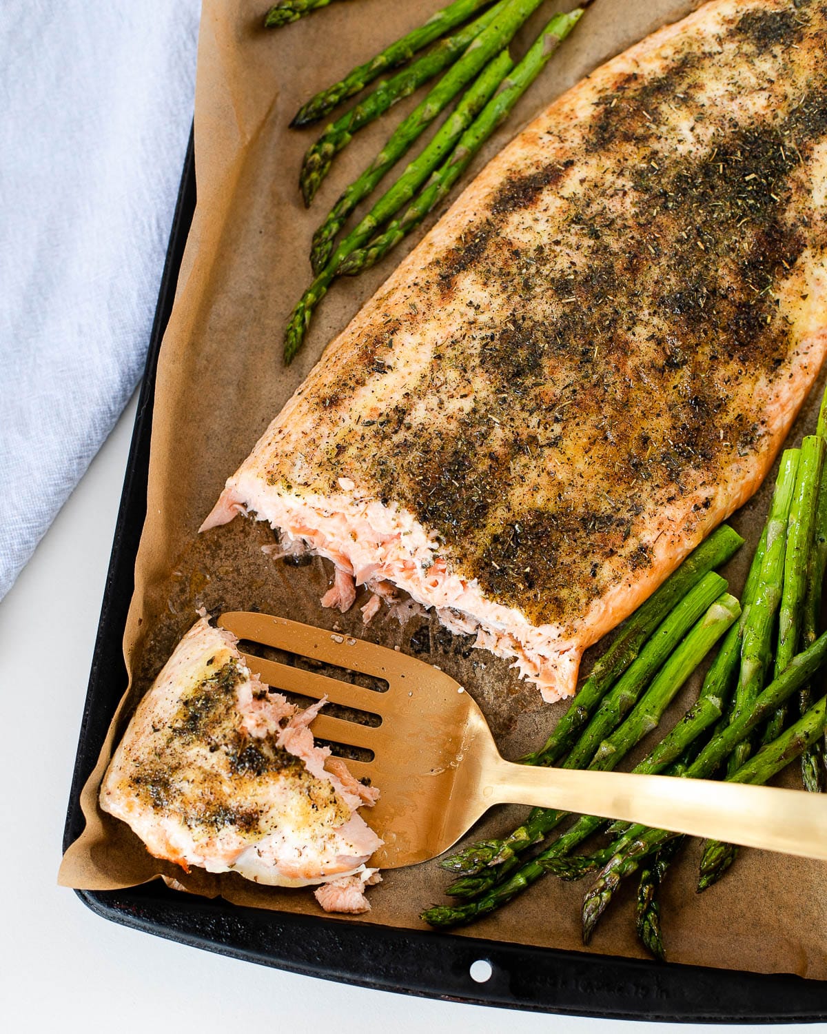 Easy baked salmon recipe with mayonnaise