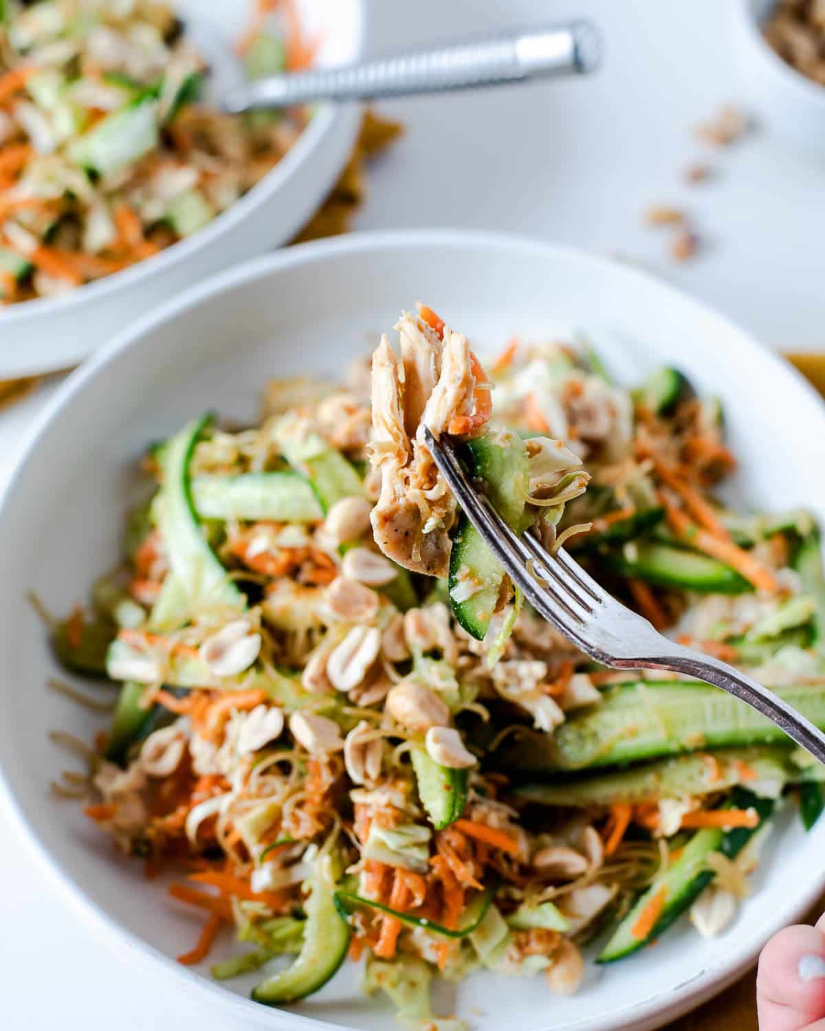 peanut chicken salad